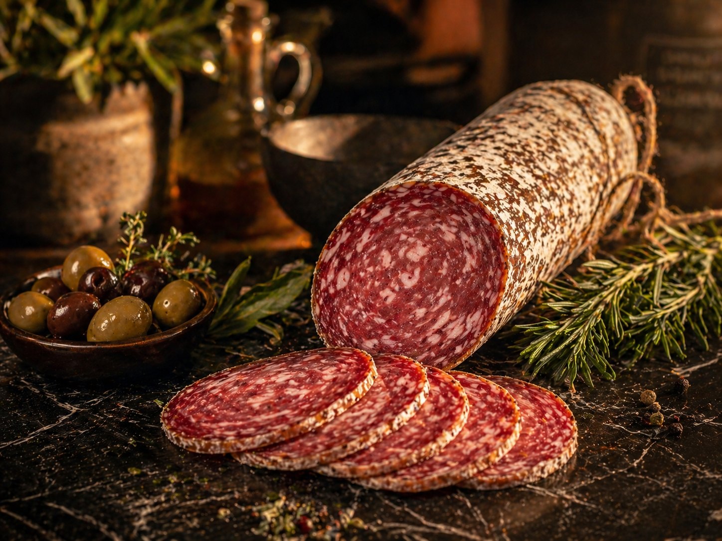 Luftgetrocknete Salami
