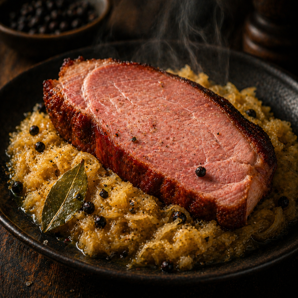 Sauerkraut mit Kasseler